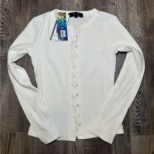 White Button-Up Women's Top